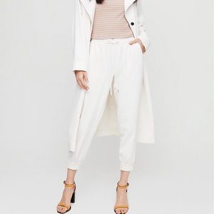 Aritzia Wilfred white joggers